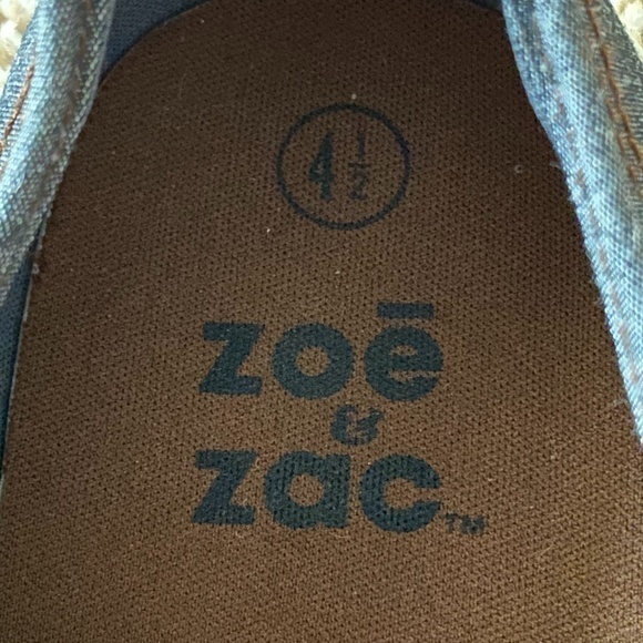 Zac and Zoe Chambray Gray Nolan Sneakers Sz. 4 1/2 - Picture 9 of 11